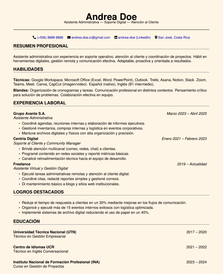CV Preview